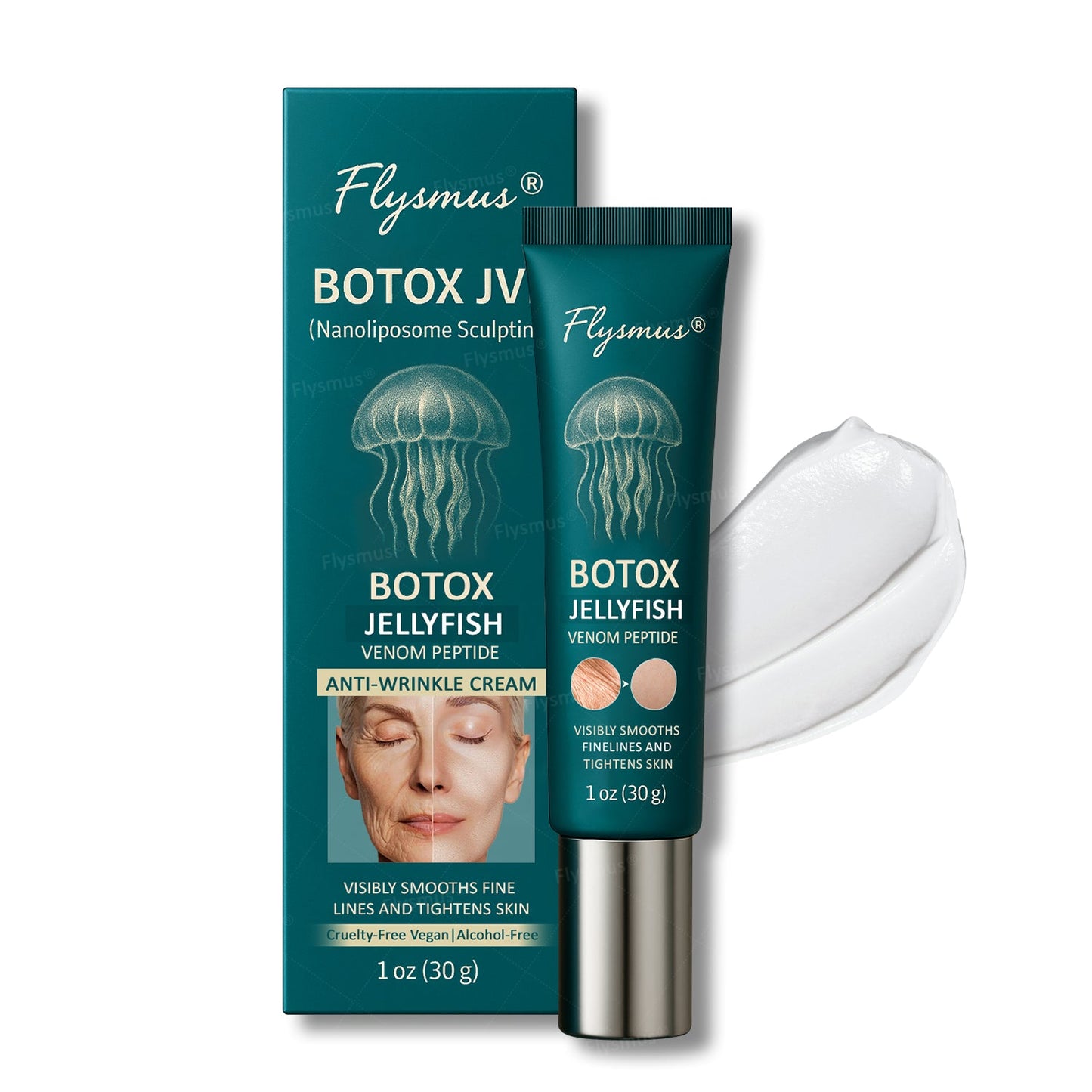 🪼👨⚕️Made and shipped from the UK✨Flysmus® Botox Jellyfish Venom Peptide Nanoliposome Sculpting Anti-Wrinkle Cream – Hot Seller! 🔥Limited-Time Offer: Save 40%!
