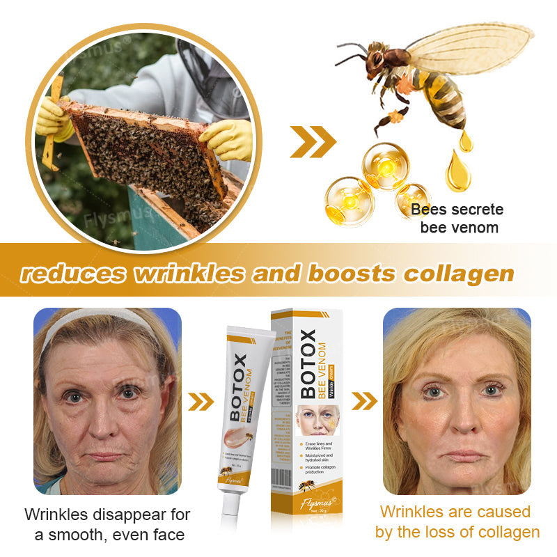 💎👨⚕️Made and shipped from the UK✨Flysmus® Botox Bee Venom Wrinkle Removal Cream-Last Day Promotion 70% OFF