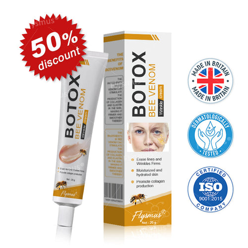 💎👨‍⚕️Made and shipped from the UK✨Flysmus® Botox Bee Venom Wrinkle Removal Cream-Last Day Promotion 70% OFF