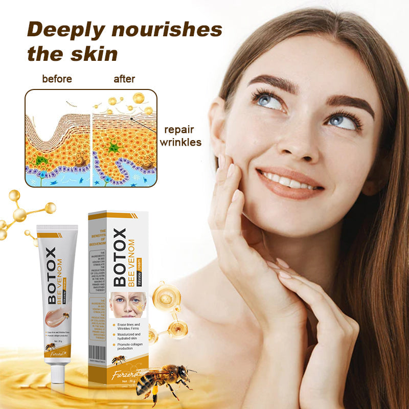 (🍀Made and shipped from the UK✅)Furzero™ Botox Bee Venom Wrinkle Removal Cream-Last Day Promotion 70% OFF