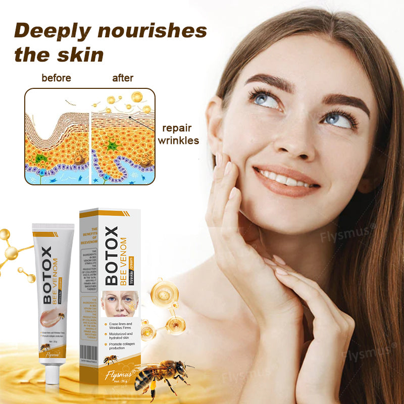 💎👨‍⚕️Made and shipped from the UK✨Flysmus® Botox Bee Venom Wrinkle Removal Cream-Last Day Promotion 70% OFF