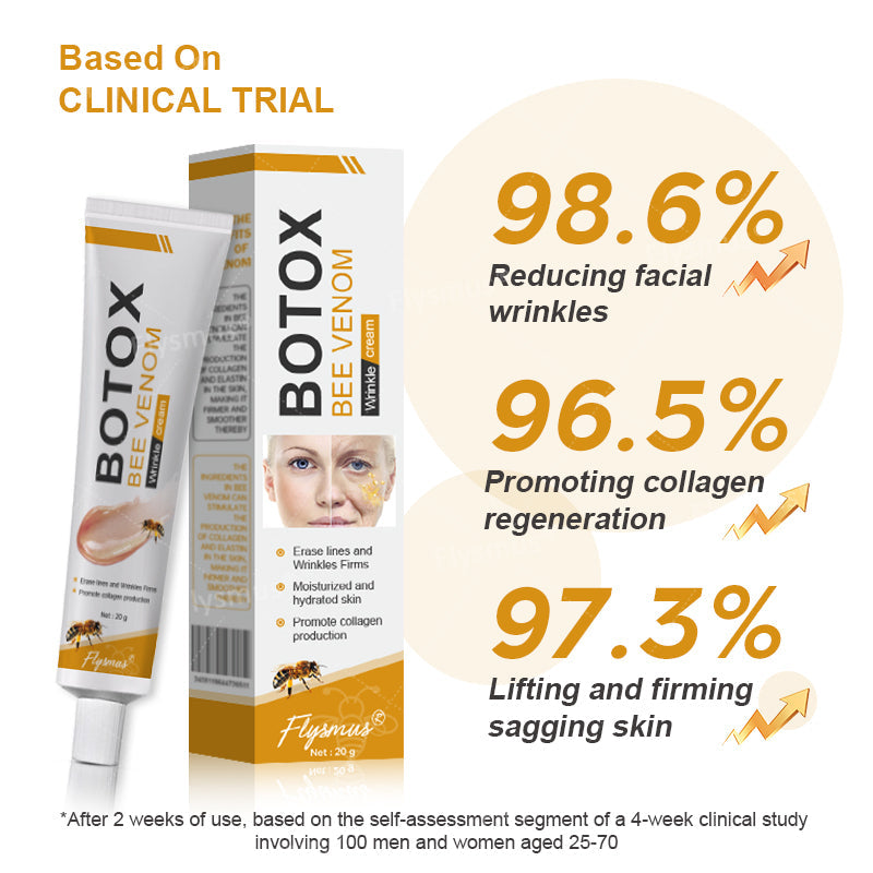💎👨‍⚕️Made and shipped from the UK✨Flysmus® Botox Bee Venom Wrinkle Removal Cream-Last Day Promotion 70% OFF