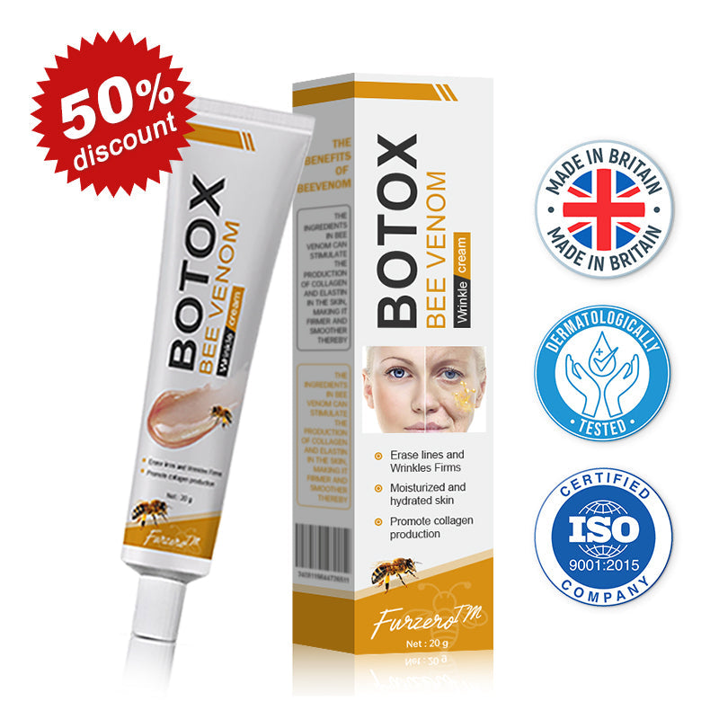 (🍀Made and shipped from the UK✅)Furzero™ Botox Bee Venom Wrinkle Removal Cream-Last Day Promotion 70% OFF